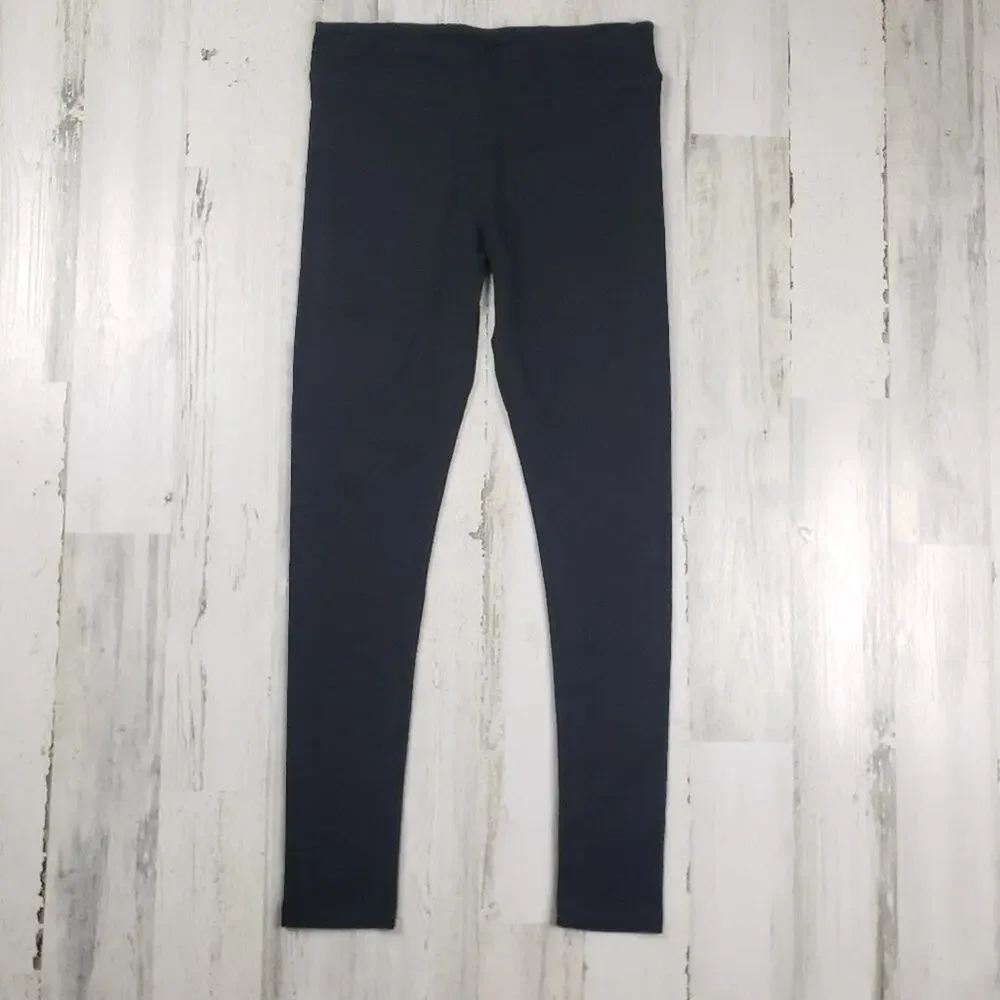 NWT Sunfrog Solid Black Full Length Leggings Women's Size Small